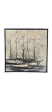 Charger l'image dans la galerie, Tableau vintage collection cadre theme bateau voilier pour salon chambre restaurant bureau
