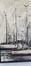 Charger l'image dans la galerie, Tableau vintage collection cadre theme bateau voilier pour salon chambre restaurant bureau
